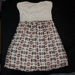 Strapless dress